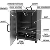 Affumicatore automatico, elettrico con termostato - 6 