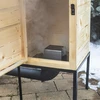 Affumicatore in legno 100 cm, con focolare - 9 