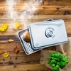 Affumicatore portatile con termometro e trucioli di legno da frutta - 15 