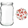 Barattoli 300 ml con coperchio colorato fi 66 - 6 pezzi. - 9 