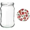 Barattoli 300 ml con coperchio colorato fi 66 - 6 pezzi. - 10 