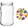 Barattoli 300 ml con coperchio colorato fi 66 - 6 pezzi. - 13 