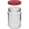 Barattolo 250 ml fi66/4 coperchio bordeaux - 6 pezzi - 3 