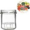 Barattolo 350 ml con coperchio e pressino - 6 pezzi - 8 