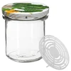 Barattolo 350 ml con coperchio e pressino - 6 pezzi - 4 