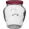Barattolo Anfora 580 ml (fi 82) con coperchio bordeaux 6 pezzi - 2 