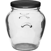 Barattolo Anfora 580 ml (fi 82) con coperchio nero 6 pz. - 2 