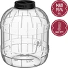 Barattolo infrangibile e multifunzionale con coperchio nero, 15L - 4 