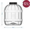 Barattolo multifunzionale 12L con coperchio - 5 