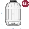 Barattolo multifunzionale 18L con coperchio - 5 