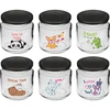 Barattolo per bambini twist off 212ml con stampa e coperchio fi 66/4, 6 pezzi - 10 