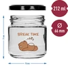 Barattolo per bambini twist off 212ml con stampa e coperchio fi 66/4, 6 pezzi - 7 
