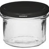 Barattolo semplice 235 ml (fi82) con coperchio nero 6 pezzi - 2 