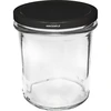 Barattolo semplice 350ml con tappo nero fi82 - 6 pezzi - 2 