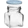 Barattolo TO 120 ml Quattro angoli fi 53 coperchio - 6 pezzi - 3 