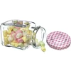 Barattolo TO 150 ml Quattro angoli fi 53 coperchio - 6 pezzi. - 5 