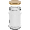 Barattolo TO 300 ml con coperchio dorato fi 66 - 6 pezzi - 3 