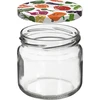 Barattolo TO 370 ml con coperchio colorato fi82/6- 6 pezzi - 3 