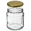 Barattolo TO 500 ml con coperchio dorato fi82/6 - 6 pezzi - 2 