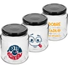Barattolo TO 580ml fi 82 con stampa colorata e coperchio nero, 3 pezzi. - 2 