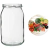 Barattolo TO 900 ml con coperchio colorato fi82/6 - 6 pezzi - 13 