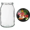 Barattolo TO 900 ml con coperchio colorato fi82/6 - 6 pezzi - 12 