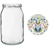 Barattolo TO 900 ml con coperchio colorato fi82/6 - 6 pezzi - 10 