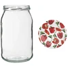 Barattolo TO 900 ml con coperchio colorato fi82/6 - 6 pezzi - 8 