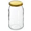 Barattolo TO 900 ml con coperchio dorato fi 82/6 - 6 pezzi. - 3 