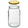 Barattolo TO 900 ml con coperchio dorato fi 82/6 - 6 pezzi. - 5 