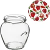 Barattolo TO Anfora 580 ml con coperchio colorato fi82/6-6pz. - 10 
