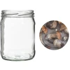 Barattolo twist off 500 ml con coperchio colorato fi82/6 - 6 pezzi - 8 