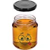 Barattolo twist-off 580ml con stampa Faccina e coperchio fi 82/6 - 3 pezzi - 6 