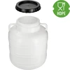 Barile per Fermentazione 40L - bianco, maniglie - 2 