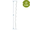 Bastone a spirale in acciaio 1,75m x 6mm - 2 