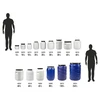 Botte per conserve 130 L blu - 12 