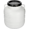 Botte per fermentazione 30L - bianca, con maniglie ['botte per crauti', ' botte per fermentare', ' botte per verdure fermentate', ' alimenti fermentati', ' cavolo', ' cetrioli', ' botte con coperchio']