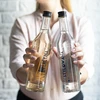 Bottiglia 0,5 L con tappo e stampa Distillata - 4 pezzi - 9 