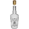 Bottiglia 0,5 L con tappo e stampa Liquore fatto in casa - 4 pezzi - 4 