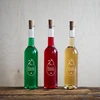 Bottiglia 350 ml con tappo, stampa Liquore fatto in casa - 10 