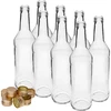 Bottiglia 500 ml per vodka dritta con tappi - 8 pezzi - 3 