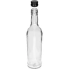 Bottiglia 500 ml Slanciata, con tappo nero, per vodka, 6 pezzi - 4 
