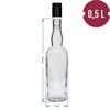 Bottiglia Capitano 500 ml con tappo - 4 