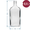 Bottiglia Fiaschetta 500 ml con tappo, 6 pezzi - 11 
