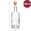 Bottiglia Gabinetowa 0,5 L con tappo - 6 