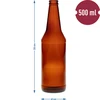 Bottiglia per birra 0,5 L - confezione da 8 pezzi - 4 