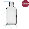 Bottiglia per liquori tipo fiaschetta 100 ml 10 pezzi - 4 