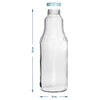 Bottiglia per succo 1 L con tappo twist off - fi 43 - 9 