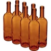 Bottiglia per vino 0,75 L marrone - confezione da 8 pezzi - 7 