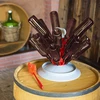 Bottiglia per vino 0,75 L marrone - confezione da 8 pezzi - 8 